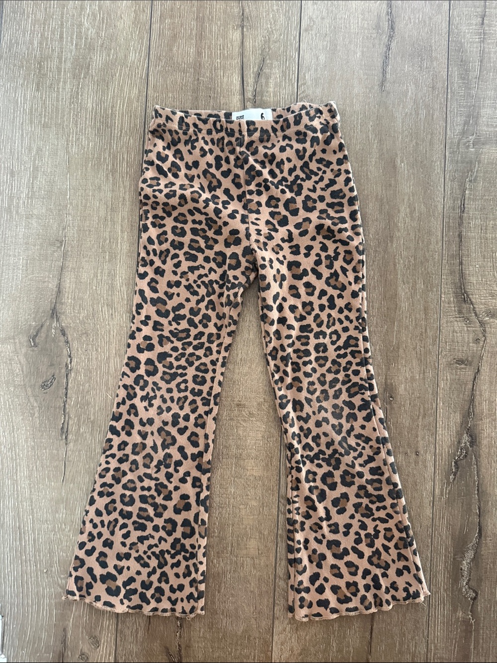 Cotton On Kids Leopard Print Bell Leggings - Tan & Black